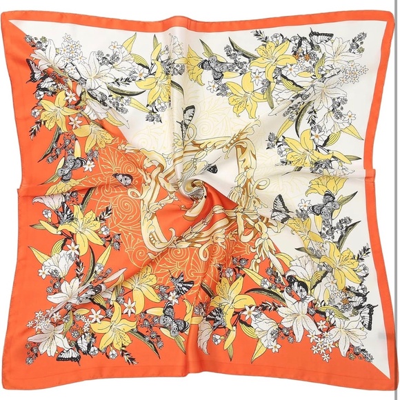 Women Head Hair Scarf Like Satin Silk Scarf Sleeping Hair Wrapping Night 27.5" - Picture 5 of 7